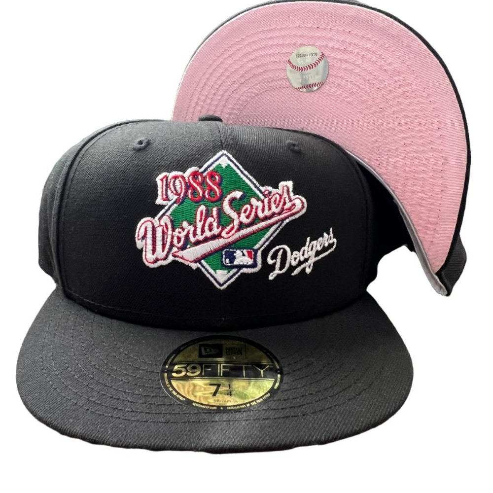New Era Los Angeles Dodgers 1988 World Series 59FIFTY Fitted Hat Pink UV